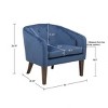 CAVINAS Faux Fur Accent Chair with Curved Back and Metal Sled Frame,Comfy Upholstered Living Room Chairs,Reading Chairs for Living Room - 3 of 4