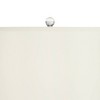 Possini Euro Design 30" Tall Large Modern End Table Lamp Smoke Gray Fluted Glass Single White Shade Living Room Bedroom Bedside Nightstand House - 3 of 4