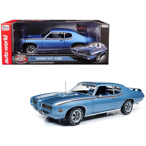 1969 pontiac gto judge warwick blue mcacn 10th anniv limited edition to 1 002 pcs 1 18 diecast model car by autoworld target