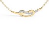 Haus of Brilliance 14K Yellow Gold Plated Silver Diamond Accent Infinity Ribbon Pendant Necklace - 2 of 4