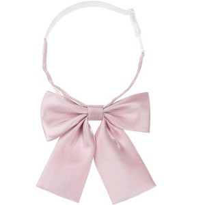 INSPIRE CHIC Women's Metallic Shiny Solid Color Square End Bow Ties - 1 of 4