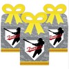Big Dot of Happiness Grand Slam - Fastpitch Softball - Square Favor Gift Boxes - Birthday Party or Baby Shower Bow Boxes - Set of 12 - 2 of 4