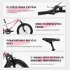 RISOKEYS 20 inch 21 Speed Children's Mountain  Bicycle, Shock Absorbing Front Fork & V - brakes,Boys and Girls Kids Bike for Outdoor Adventure - 4 of 4