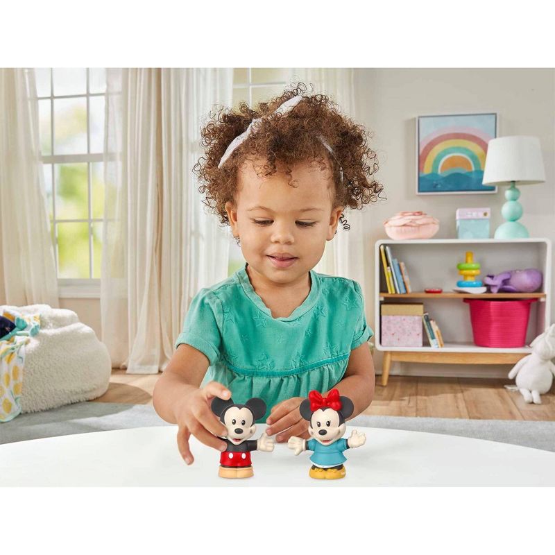 Fisher-Price Little People Disney100 Retro Reimagined Mickey &#38; Minnie Figure Pack (Target Exclusive), 2 of 6