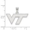 Black Bow Jewelry 10k White Gold Virginia Tech Hokies NCAA Small Pendant - 2 of 3