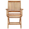 vidaXL Patio Chairs 2 pcs with Bright Green Cushions Solid Teak Wood - 4 of 4
