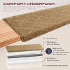 MBIGM Bullnose Non-Slip Stair Treads, 9.5" x 30" Wooden Steps Protection - TPU Backing & Steel Reinforcement - Anti-Slip - 4 of 4