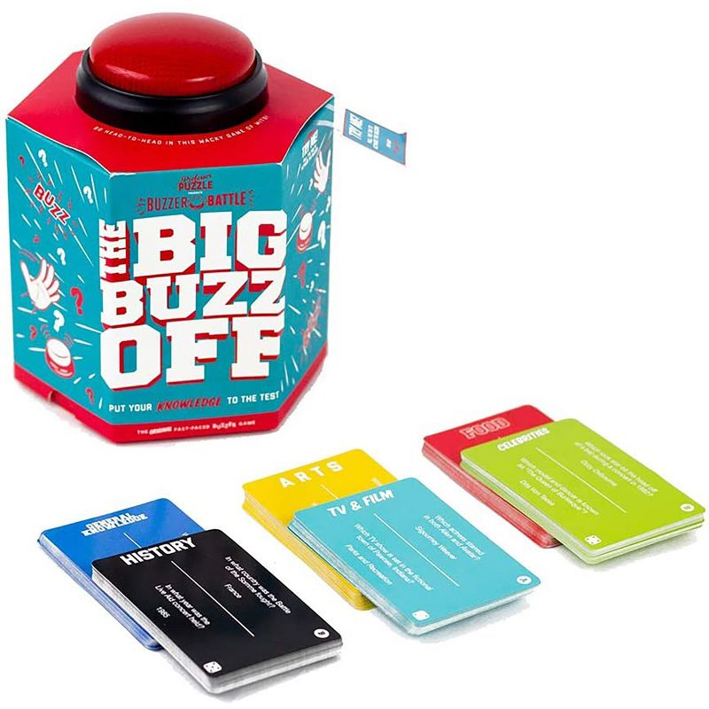 Professor Puzzle USA, Inc. The Big Buzz Off Trivia Party Game with Electronic Buzzer, 1 of 5