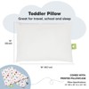 KeaBabies Toddler Pillow with Pillowcase, 13X18 Soft Organic Cotton Toddler Pillows for Sleeping, Kids Travel Pillow Age 2-5 - 2 of 4