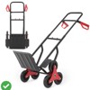 Stair Climbing Hand Truck 330 Lbs Heavy-Duty Stair Climber Dolly w/ Telescoping Handle Portable Folding Stair Climber Trolley Cart - 2 of 4