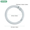 Unique Bargains Metal Spring O Rings Zinc Alloy Durable Multipurpose Lightweight Buckle - 3 of 4