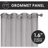 GoodGram Montauk Accents 2 Piece Grommet Top Summery Sheer Voile Window Curtain Panels For Extra Long & Taller Windows - 2 of 3