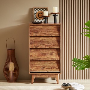 NicBex Modern Bedroom Dresser,Chest of Drawers with Vintage-Style and Bevel Design,Dressers for Living Room,Hallway,Office,Study - 1 of 4