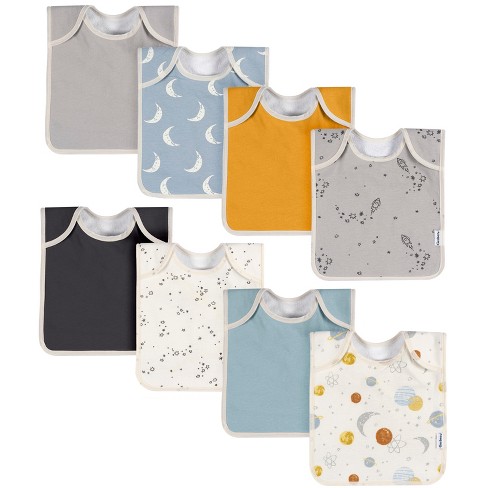 Gerber Baby Lap Shoulder Bibs 8 Pack Multi Blues