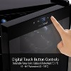 NutriChef Digital Electric 15 Bottle Adjustable Temperature Thermoelectric Freestanding Wine Chiller Cooler Cabinet Fridge, Black (2 Pack) - 3 of 4