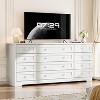 coucheta 12 Drawer Wood Dresser for Bedroom, 63" Modern TV Stand Dresser, Generous Storage, Easy Assembly, Living Room, Entryway, Hallway - 3 of 4