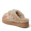 Fireside by Dearfoams Women's Ballina Genuine Shearling Platform Scuff Slipper - 2 of 4