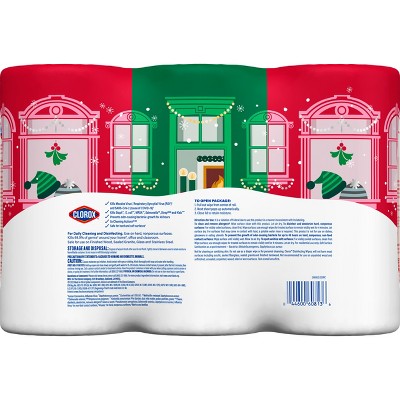 Clorox Fresh Lemon Scented Seasonal Disinfecting Wipes All Purpose Cleaners - 225ct/3pk