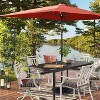 6'x10' Rectangular Solar Outdoor Patio Market Umbrella with Black Pole - Threshold™ - 2 of 4