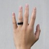 Qalo Standard Women's Black Modern Silicone Ring - 3 of 4