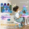 Acoinel Vanity Set with Mirror Hair Dryer and Stool for Kids - 2 of 4