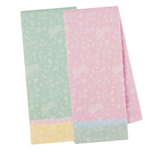 Design Imports Bunny Hop Jacquard Dishtowels Set/2 - 1 of 4