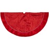 Northlight 48" Red Glittered Swirl Christmas Tree Skirt - image 3 of 4