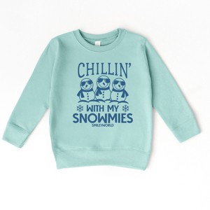 SmileyWorld Chillin' With My Snowmies - Toddler Graphic Sweatshirt and Youth Graphic Sweatshirt - 1 of 3