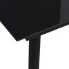 vidaXL Dining Set Black Cotton rope, powder-coated steel, tempered glass - 4 of 4