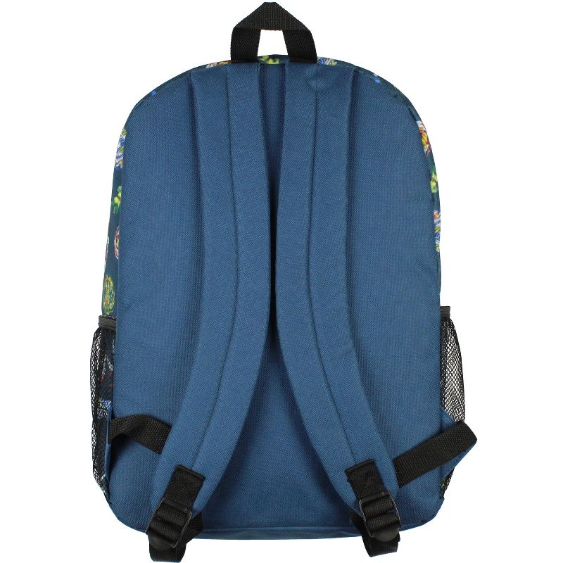 Beyblade Burst Spinner Tops Backpack Lunch Bag Water Bottle 5 PC Mega Set Blue, 6 of 9
