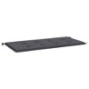 Aghana Digitals Water-Resistant Anthracite Oxford Fabric Garden Bench Cushion, 39.4x19.7in, - 2 of 4