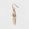 Rounded Shaky Drop Earrings - Universal Thread™ Gold - image 2 of 3