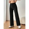 Clearlove Everyday Comfort High-Waist Trousers - Women's Stretch Straight Leg Pant - 3 of 4