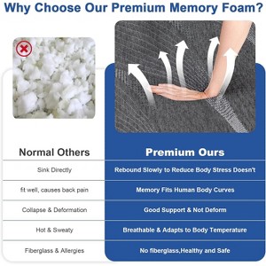 Dyonery 12-14 Inch  Memory Foam Mattress, Cooling Gel & Green Tea, Firm Support for Back Pain, Fiberglass-Free, Bed in a Box - 1 of 4