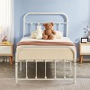 VECELO Victorian Style Metal Platform Bed Frame with Headboard & Footboard, Classic Mattress Foundation with Under-Bed Storage, No Box Spring Needed - 2 of 4