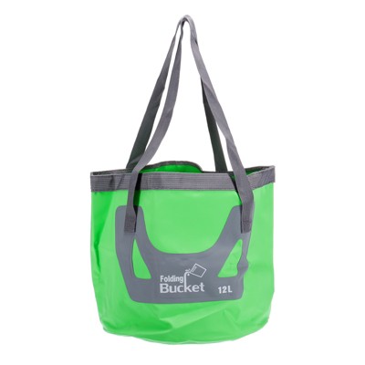 Unique Bargains Outdoor Camping Fishing Portable Water Storage Collapsible Bucket 3.2 Gallon 12L