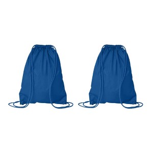 ER PRO Bag Drawstring Backpack with Durocord for Gym Sports - 2 Pack - 1 of 3