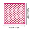 INSPIRE CHIC Women's Polka Dot Square Neckerchief Headband 27.56*27.56 inches(L*W) - 3 of 4