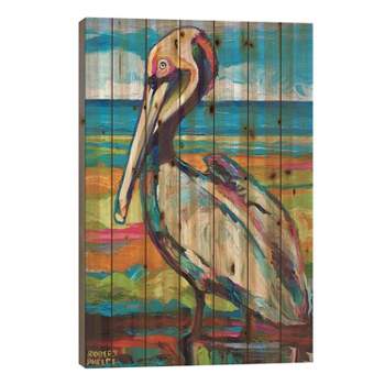 Pelican Wood Print by Robert Phelps - iCanvas