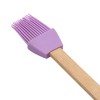 Unique Bargains Basting Brush 28g Wooden Handle Baking Brush Dishwasher Safe Silicone 9.25"x1.5" 1Pcs - 4 of 4