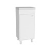 SEVOBAL Bathroom Vanities 84cm Freestanding Vanities with One Door and Two Shelves for Bathroom Storage, White, 33.46"*18.9"*11.42" - 2 of 4