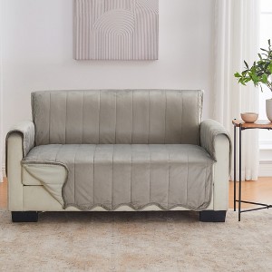Ultra-Soft Velvet Sofa Furniture Protector - Great Bay Home - 1 of 4