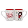 Silver Buffalo Disney Mickey and Minnie Mouse "Celebrate The Season" Ceramic Mugs | Set of 2 - 2 of 4