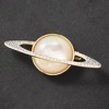 Ross-Simons Mother-Of-Pearl and .20 ct. t.w. Diamond Planet Pin in 18kt Yellow Gold Over Sterling Silver - 4 of 4