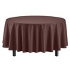 Crown Display Disposable Plastic Tablecloth 84 Inch Round- 6 Pack - 2 of 4