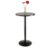 3pc Obsidian Bar Height Dining Set with Air Lift Adjustable Stools Wood/Black - Winsome - image 3 of 4