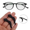 Unique Bargains Large Ear Hook Pattern Eyeglass Temple Tips 1.50"x0.59"x0.10" Black 5 Pair - 3 of 4