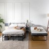 FurnitureR Folding Bed with 5-Inch Memory Foam Mattress – Portable Rollaway Guest Bed with Wheels, Foldable Metal Frame for Adults, Sturdy - 4 of 4
