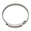 Chisel Stainless Steel Brushed Red Enamel 8.00mm Medical ID Bangle - 2 of 4
