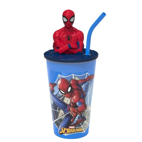 Marvel Spider-Man 2 15oz Plastic Funtastic Straw Tumbler - Zak Designs - image 1 of 4